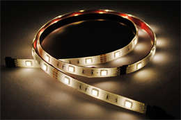 Bright White LED strip 5 Meters Waterproof with adaptor.