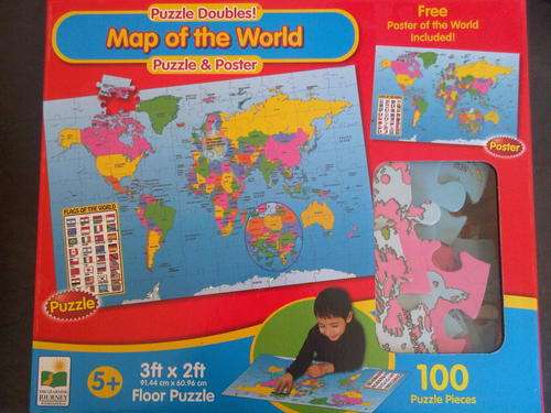 Map of the World. Puzzle. The Perfect Gift !!