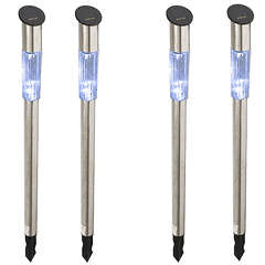 Solar, LED garden lights Bid for 4. Crazy R1.00 Start !!