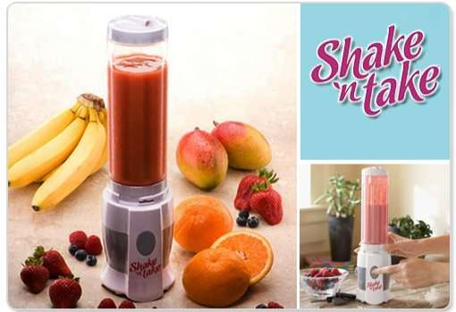 Shake 'n Take handheld smoothie maker