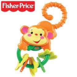 Fisher-Price Monkey Rattle/ Teether