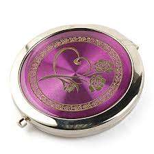 Elegant Round  Pocket Compact Makeup Mirror.