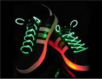 Glowing Shoe Laces. Light up the night with these COOL Platube laces.
