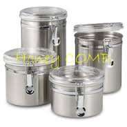 Stainless Steel Canisters Set of 4.