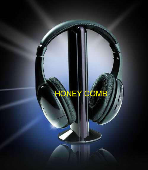 5 in 1 Wireless Headphones with FM Radio.