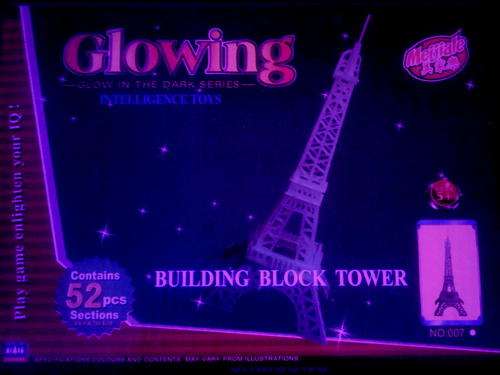 Eiffel Tower glow in the dark. Build it!