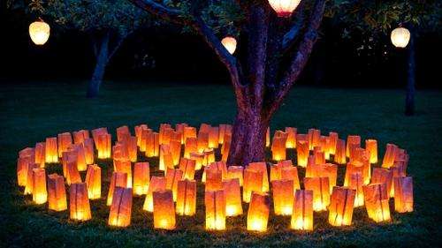 Romantic Paper cover lanterns 5 per pack.