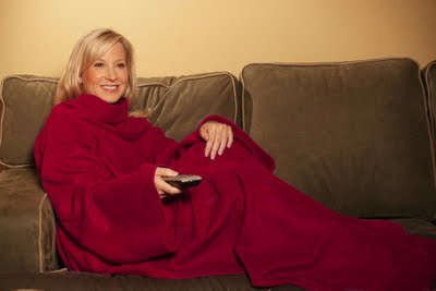 Snuggies Adult available in Red, Blue and Black.