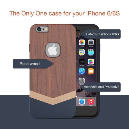 Slicoo Wooden Case for iPhone 6/6s  Chevron