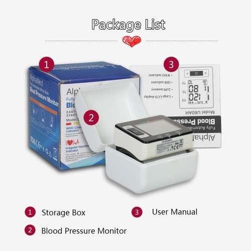 Clinical LCD automatic wrist blood pressure monitor