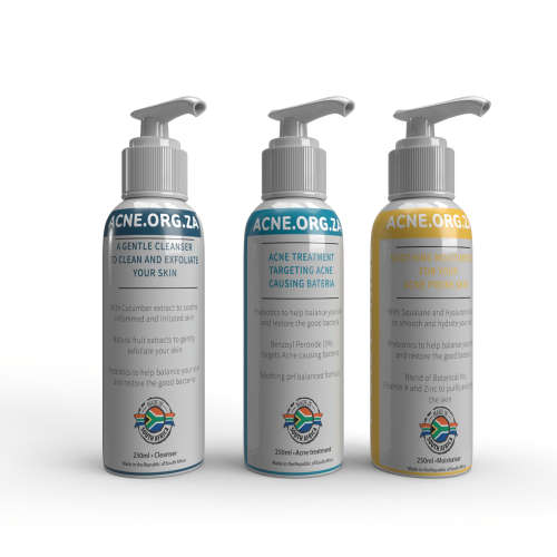 Acne.org.za Protocol - 3 step Kit - Cleanse, Treat and Moisturise - 100ml
