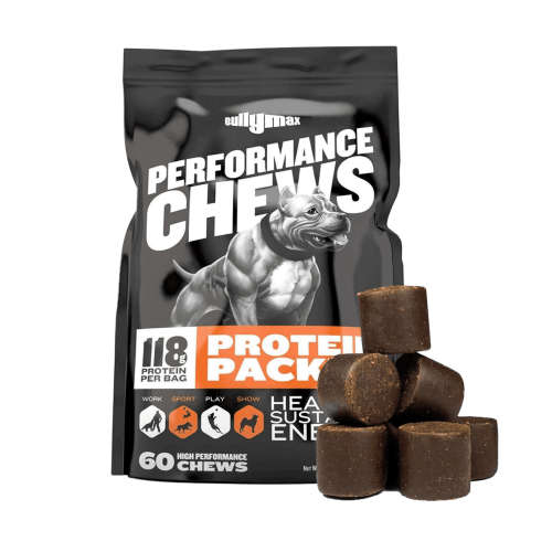 Bully Max Performance Chews  Muscle Building Chews for Dogs  60 Chews