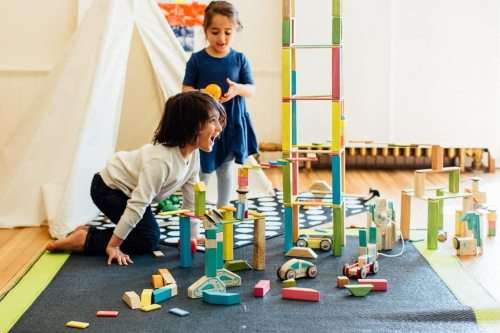 14 Piece Tegu Magnetic Wooden Block Sett - Tints