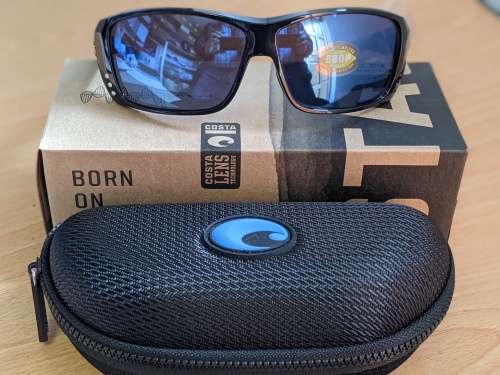Costa Del Mar Men`s Polarized Cat Cay Rectangular Sunglasses