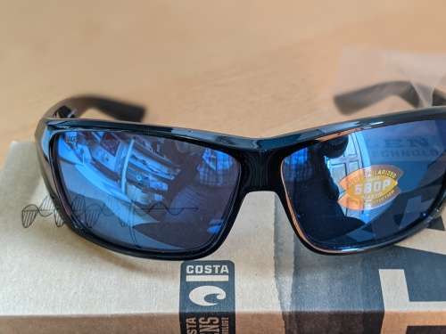 Costa Del Mar Men`s Polarized Cat Cay Rectangular Sunglasses