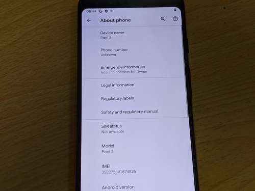 Google - Pixel 3 with 64GB Memory Cell Phone (Unlocked) - Just black - works on all SA networks