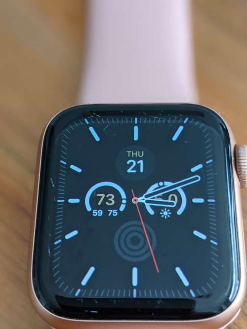 Apple Watch Series 5 40mm - Rose gold - Pink band + wireless charging cable