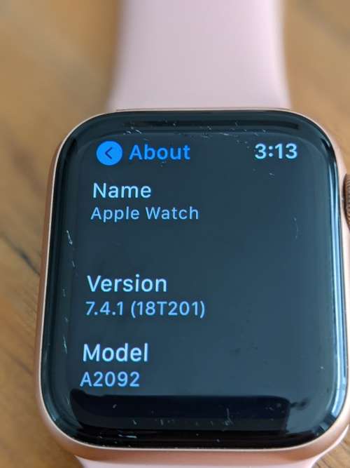 Apple Watch Series 5 40mm - Rose gold - Pink band + wireless charging cable