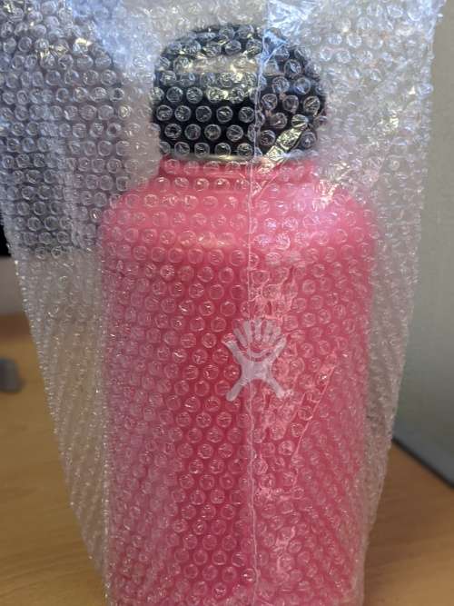 Hydro Flask Water Bottle  Stainless Steel and Vacuum Insulated  Wide Mouth 2.0 (64oz / 1.9l) - Pink