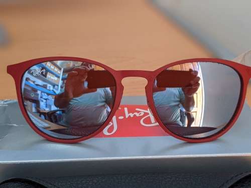 Ray-Ban Unisex Erika Metal Bordeaux Sunglasses RB3539-9023B5-54