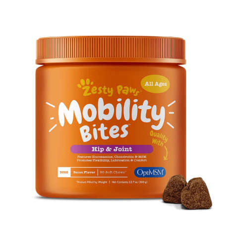 Zesty Paws Glucosamine for Dogs  Hip and Joint Supplement for Dog Arthritis Pain Relief
