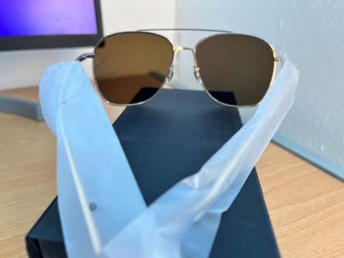 Oliver Peoples Men`s Ellerston Polarized Titanium Navigator Sunglasses