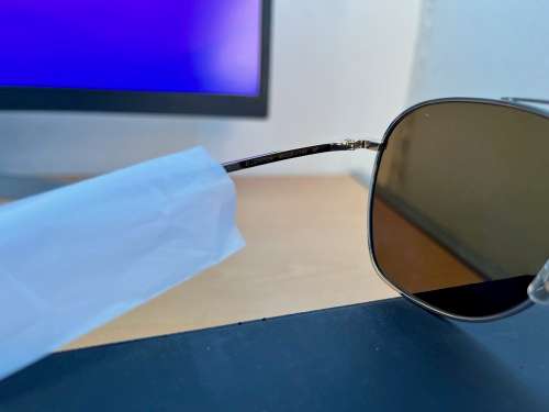 Oliver Peoples Men`s Ellerston Polarized Titanium Navigator Sunglasses