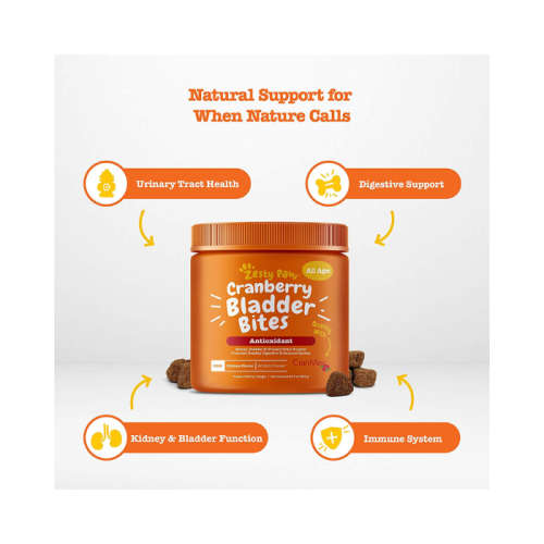 Zesty Paws Cranberry for Dogs - UT Incontinence Support - 90 Bites