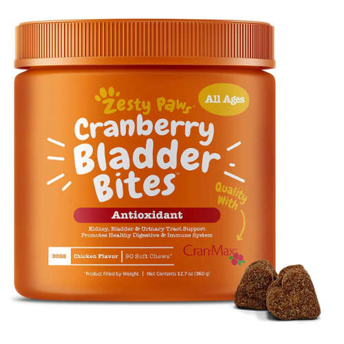 Zesty Paws Cranberry for Dogs - UT Incontinence Support - 90 Bites