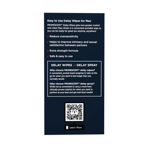 Promescent delay wipes - 15 pack