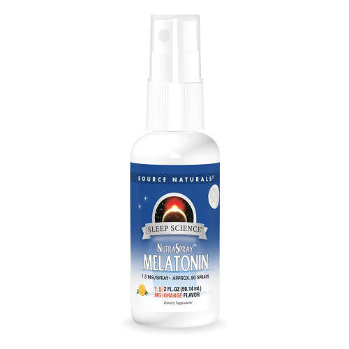 Source Naturals Melatonin Orange Flavoured NutraSpray - 80 sprays -for peaceful sleep