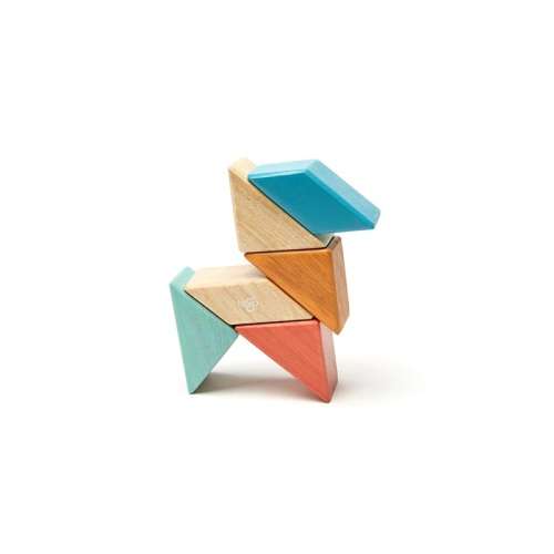 Tegu magnetic wooden blocks - 6 Piece - Blues