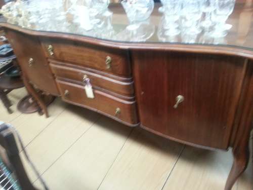 Imbuya Sideboard with Glass top