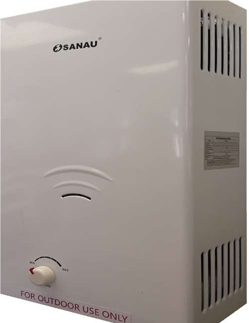 SANAU - LPG 20 L Gas Geyser/Water Heater with Solid Flue