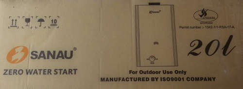 SANAU - LPG 20 L Gas Geyser/Water Heater with Solid Flue