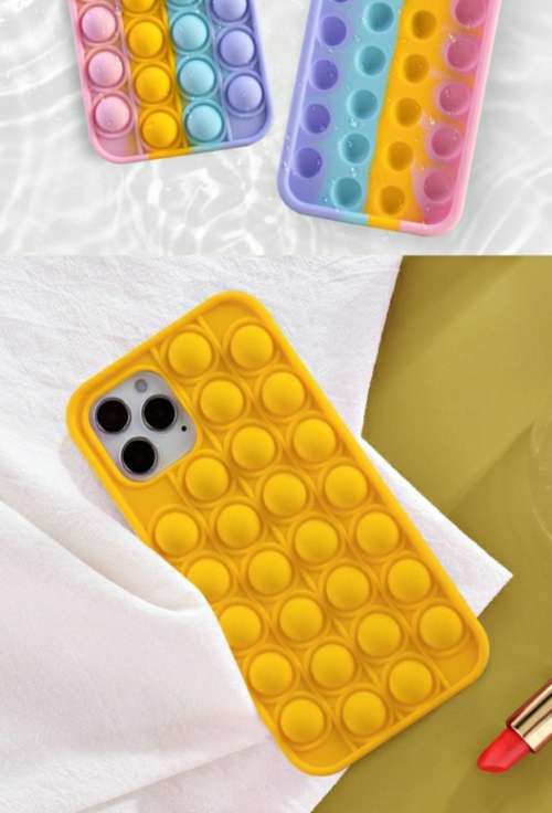 Apple iPhone 6/7/8/SE 2020 pop-it fidget stress reliever phone case
