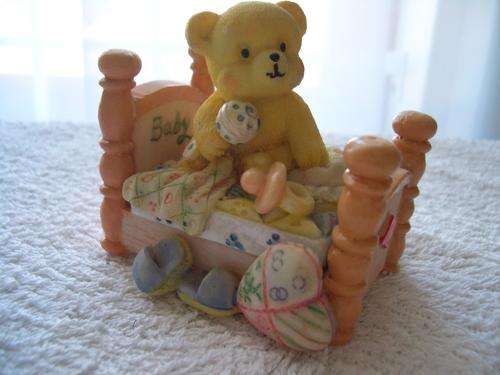 Teddy Bear - Baby on Bed