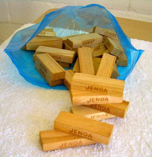 Jenga pieces
