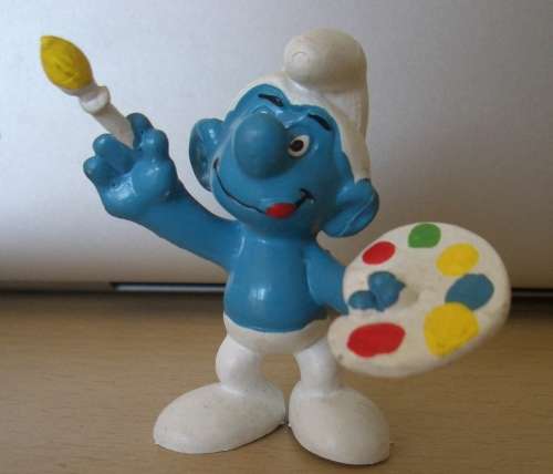 Smurf with Paint Pallette
