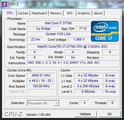 Gaming PC Core i7 3770k