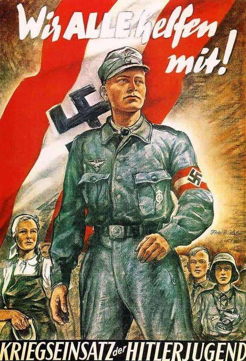 ww2 German Germany waffen ss division army military propaganda poster  Print nazi