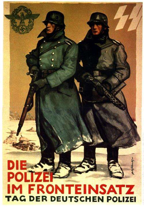 ww2 German germany waffen ss division propaganda poster  Print nazi