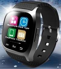 M26 Smart Black Sports Wrist Watch Anti-Theft Bluetooth 4.0 Hands-Free for Android Phone iPhone