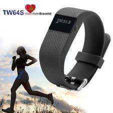 TW64S Black Bluetooth Smart Watch with Heart Rate Monitor