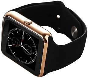Q7SE Gold Smart GSM Phone Watch, Camera, Sim / Memory Card Slot - Local Stock