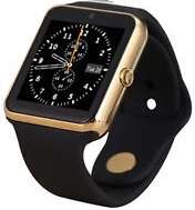 Q7SE Gold Smart GSM Phone Watch, Camera, Sim / Memory Card Slot - Local Stock