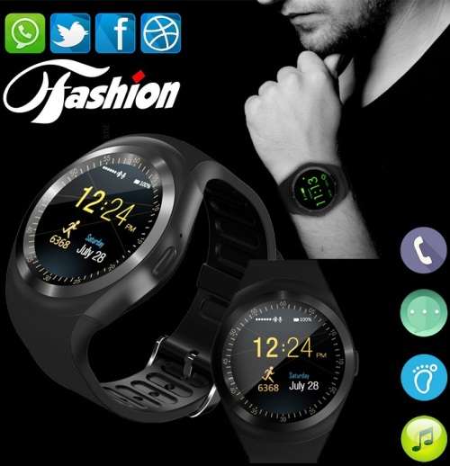 Y1 Smart GSM Phone Watch, Sim/SD Card - 2 Colors Available - Local Stock