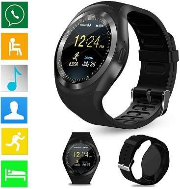 Y1 Smart GSM Phone Watch, Sim/SD Card - 2 Colors Available - Local Stock
