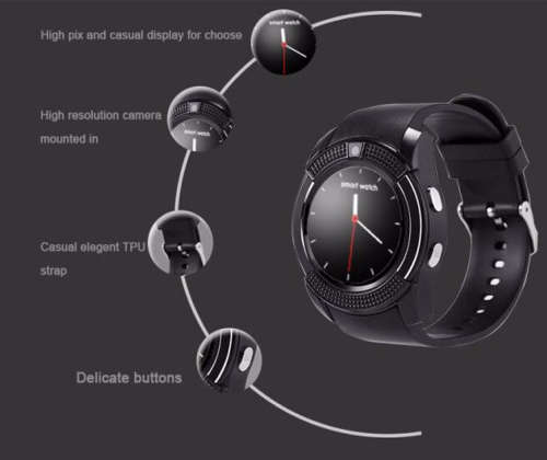 V8 Proffesional Smart Watch - Light Grey