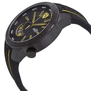 FERRARI Scuderia RedRev Evo Black Dial Men's Watch - BRAND NEW